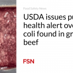 USDA issues public health alert over E. coli found in ground beef