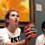 Climate activists throw soup at Van Gogh’s Sunflowers in latest action targeting famous artworks