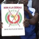 Burkina Faso coup supporters protest ECOWAS fact-finding mission