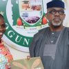 Governor Abiodun hosts Amusan,  showers N5m, house on world champion