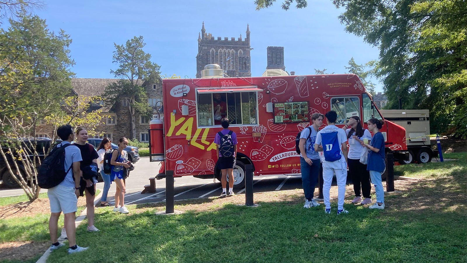 A food truck at Duke University offers a truce to rising tensions on Mideast politics