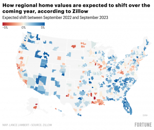 Where home prices in 2023 are headed in your local housing market, according to Zillow’s revised forecast