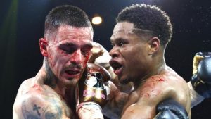 Devin Haney v George Kambosos Jr: American retains world titles as Australian fighter falls short in bloody rematch