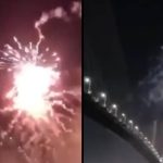 Vigilante shoots fireworks at JustStopOil protesters on Dartford Crossing during night