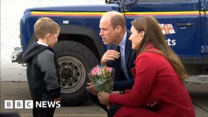 Prince and Princess of Wales raise smiles on first trip to nation