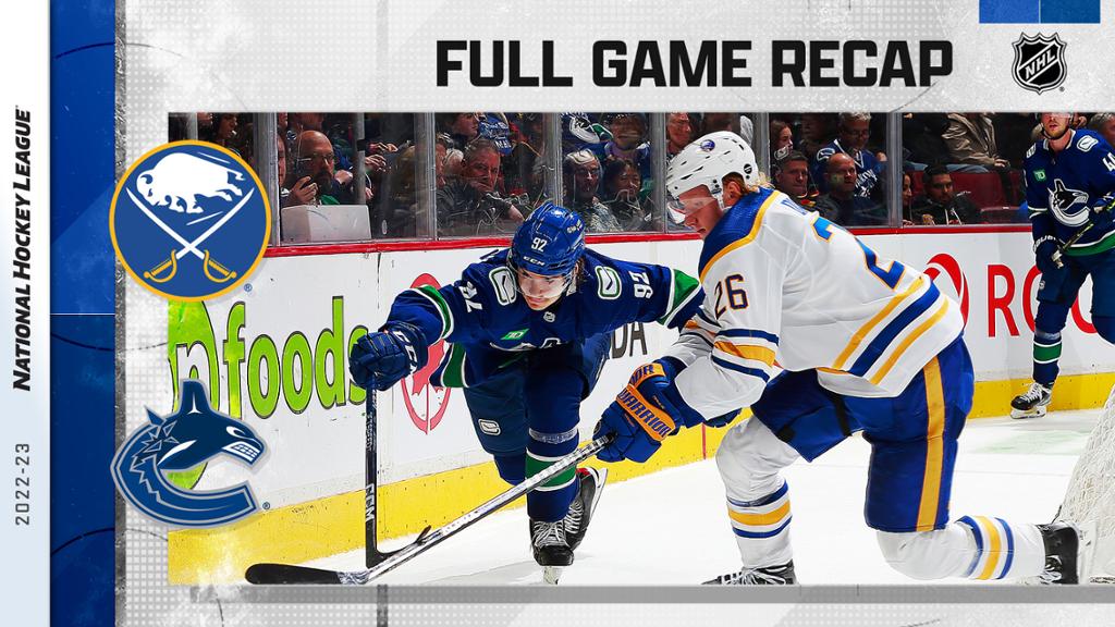 Dahlin scores in fifth straight game, Sabres spoil Canucks home opener