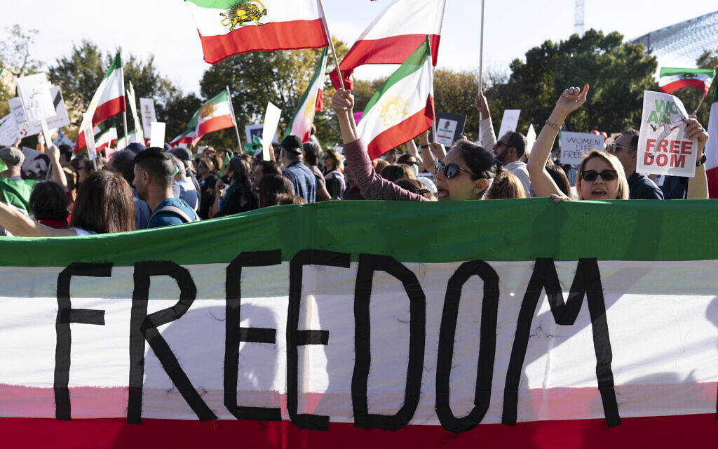 ‘We are one in this’: Iran protests trigger large solidarity rallies in US, Europe