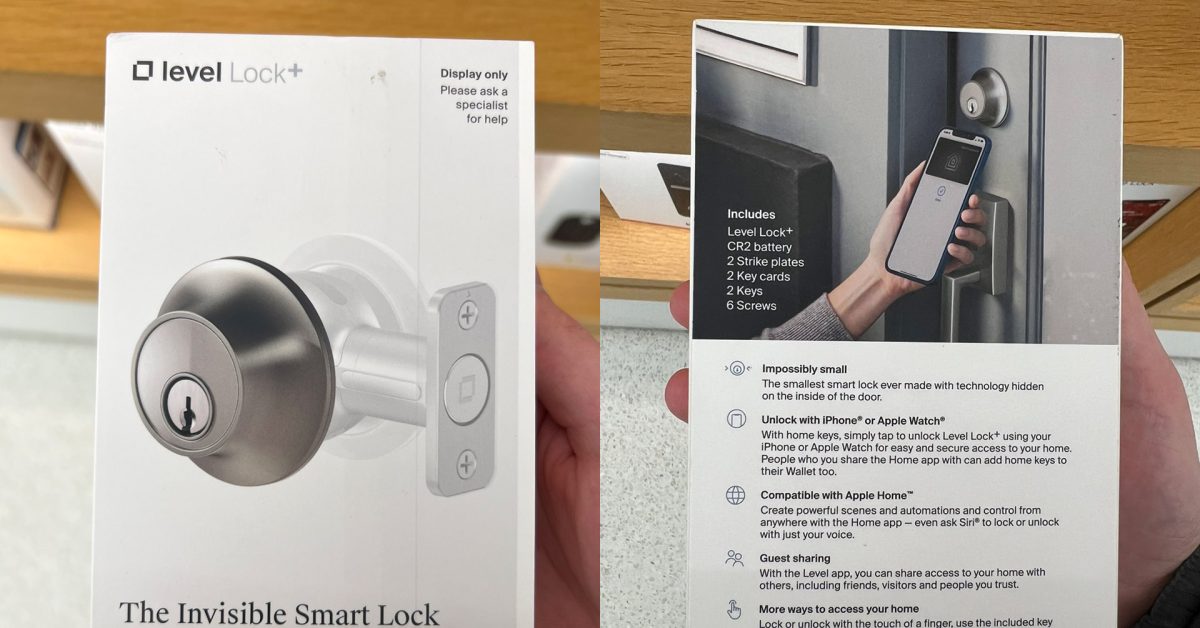 New ‘Level Lock+’ smart lock with Home Key support available for sale in Apple Retail Stores