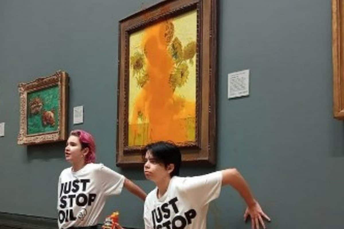 Climate Activists Hurl Pea Soup on Van Gogh’s Painting in Rome, 4 Arrested