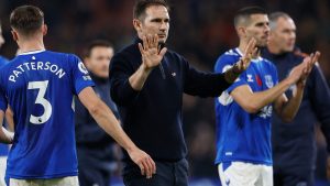 Frank Lampard forced to pull Everton stars away from fuming away end as police intervene after Bournemouth thrashing