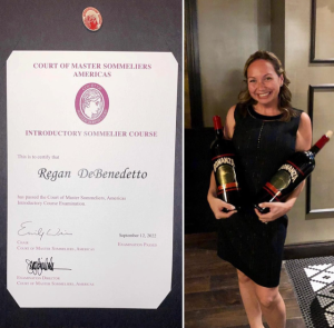 Spuntino Wine Bar’s Director of Operations Regan DeBenedetto Completes Court of Master Sommeliers America’s Introductory Sommelier Course