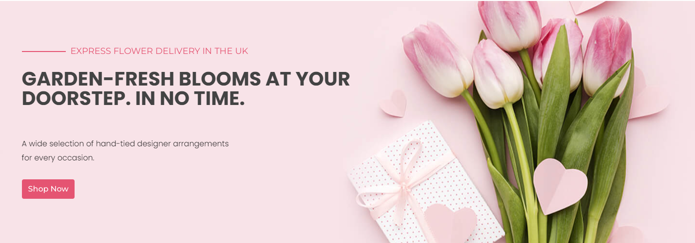 New online flower shop in the UK