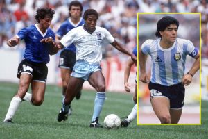 ‘Just to be on the pitch with him was special’ – England legend John Barnes reveals it was an honour to play against Diego Maradona as he declares World Cup in Qatar will be a ‘fantastic tournament’