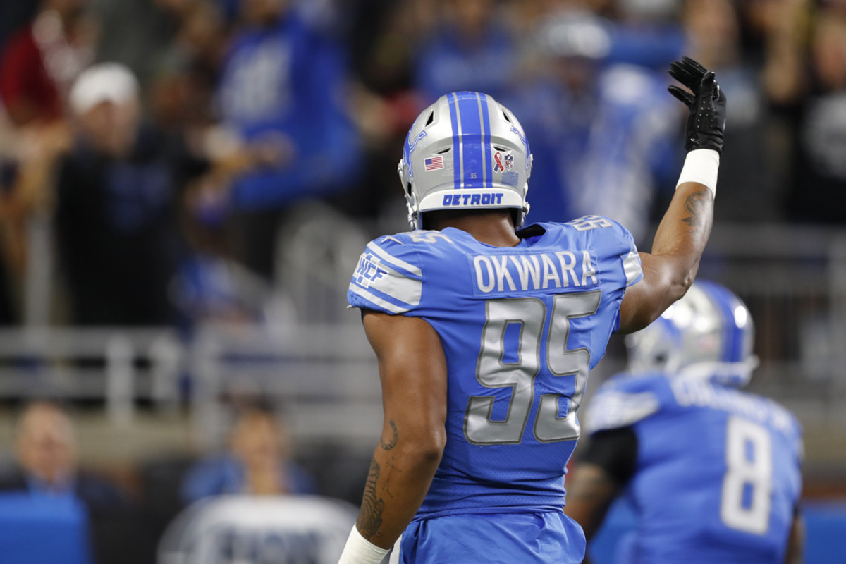 Romeo Okwara returns to Detroit Lions NFL practice