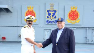 US Secy of Navy visits India’s Southern Naval Command & INS Vikrant