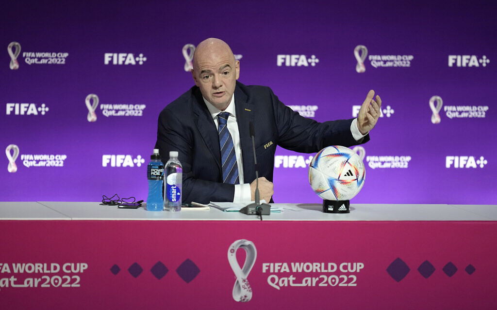 FIFA chief slams Europeans for double standards on Qatar World Cup criticism