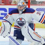 Campbell ready to play for Oilers despite having nose broken on bench