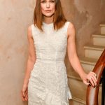 Keira Knightley Has a Night in White Lace at a Candlelit Dinner Honoring Erdem