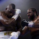 Weary Dillian Whyte edges brawl with Jermaine Franklin as Anthony Joshua watches on