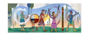 Google doodle celebrates Indigenous North American stickball