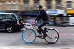 Londoners Flock to Rent Bikes With a Bright Blue Tire and Antitheft Guarantee