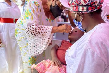 Uganda targets over 8.7 million children with the new oral polio vaccine as part of its process to build health systems resilience