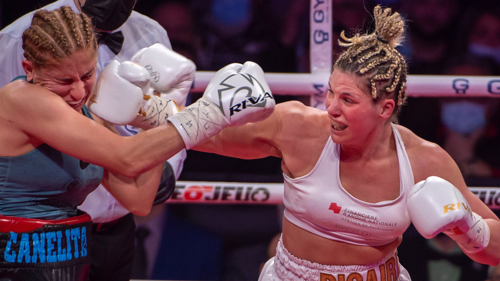 Marie-Eve Dicaire ‘too big and too strong’ for Natasha Jonas? Rival champion promises it’s going to be ‘a lot of fun’ | Boxing News