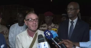 Freed French-Australian kidnapped in Chad arrives at Barkhane HQ