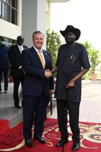 U.S. Center for Diplomacy Welcomes South Sudan President to United States