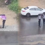 Humanity still alive: College students help weak stray dog from rain, Watch