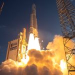 Ariane 5 rocket launches new European Meteosat satellite, two Intelsat comsats