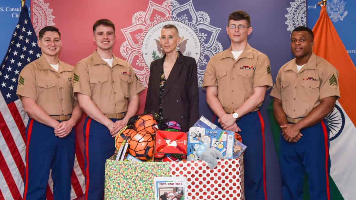 India: US Marines deliver holiday gifts for underprivileged children in Chennai