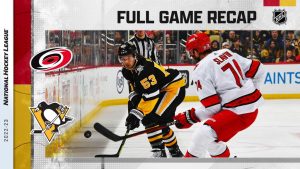 Hurricanes defeat Penguins in OT for 7th victory in row