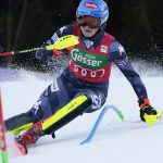 Chasing 80th win, Shiffrin holds big 1st-run lead in slalom