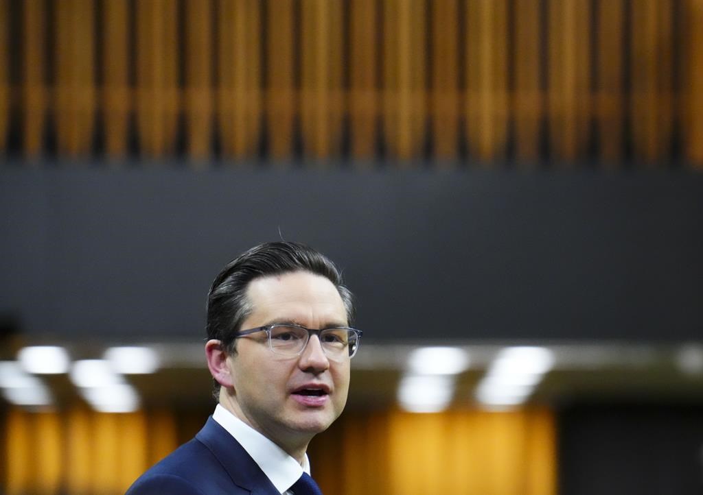 People are ‘hurting,’ Poilievre says as O’Toole slams ‘F Trudeau’ flags