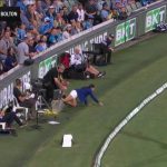 So close!! Pitchside reporter close to spectacular catch in Big Bash | Video | Watch TV Show | Sky Sports