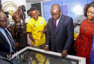 Minister Commissions Excavator Tracking Centre