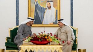 King of Bahrain receives UAE President at his residence in Abu Dhabi