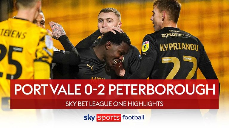 Port Vale 0-2 Peterborough | League One highlights | Video | Watch TV Show | Sky Sports