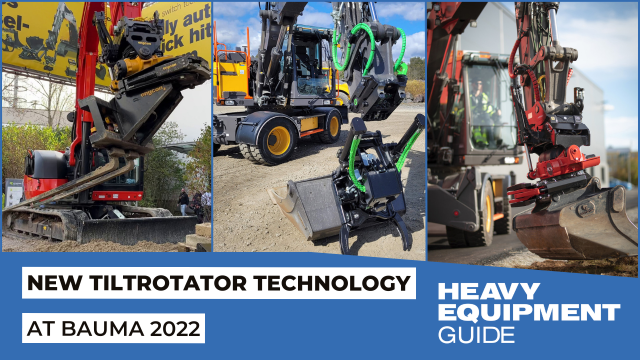 (VIDEO) Get attached to the new tiltrotator technology in action at bauma 2022