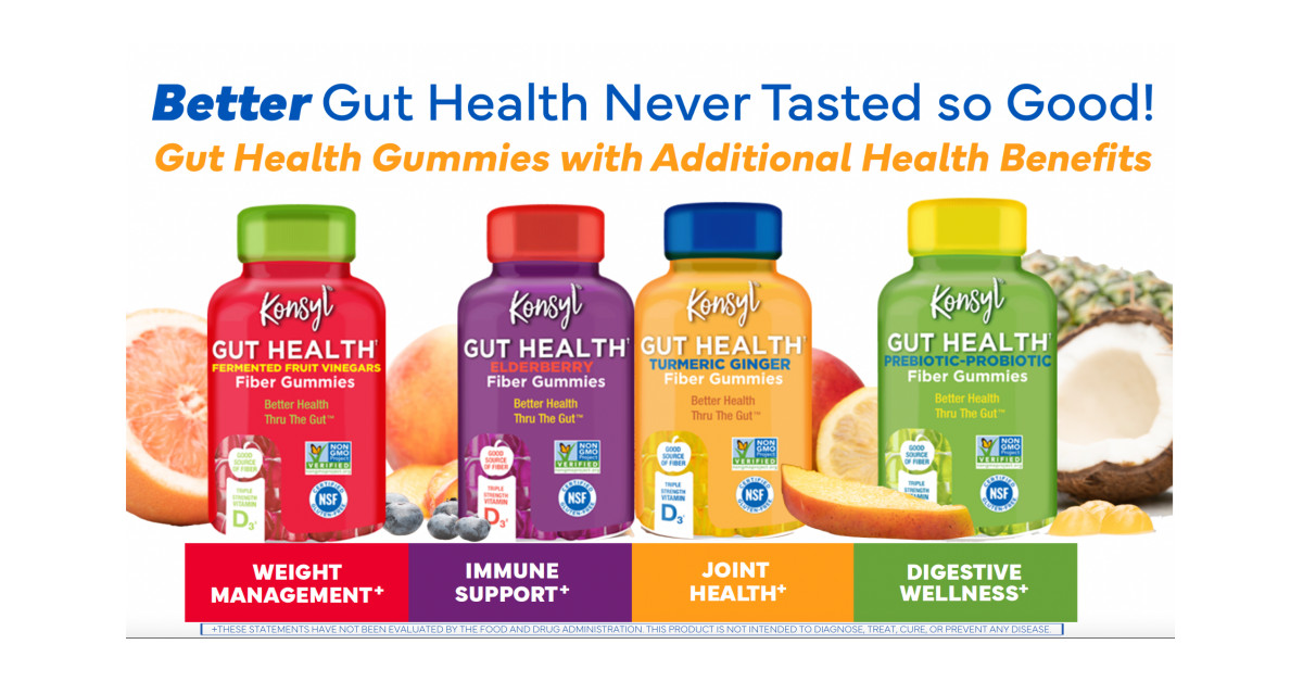 Konsyl Pharmaceuticals, Inc. Launches Four New Gut Health Fiber Gummies