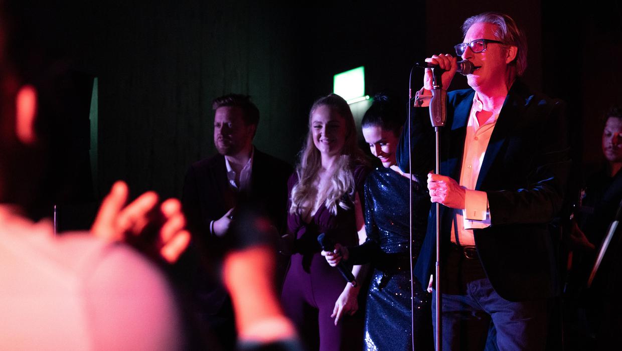 Line Of Duty’s Adrian Dunbar surprises music venue crowd with Elvis rendition