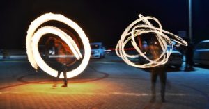 Fire dancers light up the sky for SPCA