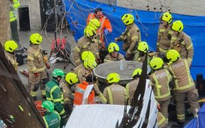 Workman dies after being crushed by pop-up urinal in central London