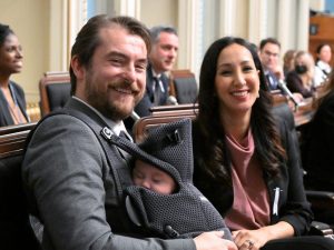 MNAs Gregory Kelly, Marwah Rizqy bring son Gabriel to question period