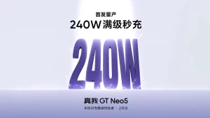 Realme GT Neo 5 debut as inaugural 240W charging smartphone confirmed