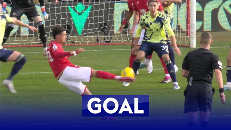 Brennan Johnson slams in to give Nottingham Forest lead against Leeds | Video | Watch TV Show | Sky Sports