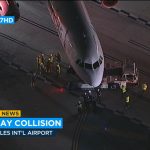 American Airlines jet and shuttle bus collide on taxiway