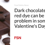 Dark chocolate and red dye can be a problem in some Valentine’s Day treats