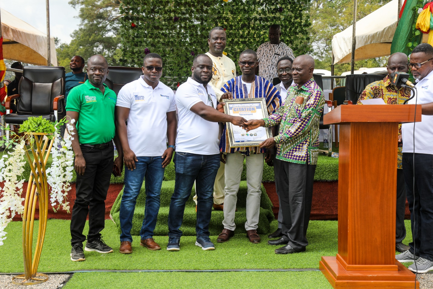 Newmont Ahafo Mine recognised for spearheading agricultural development in Ahafo